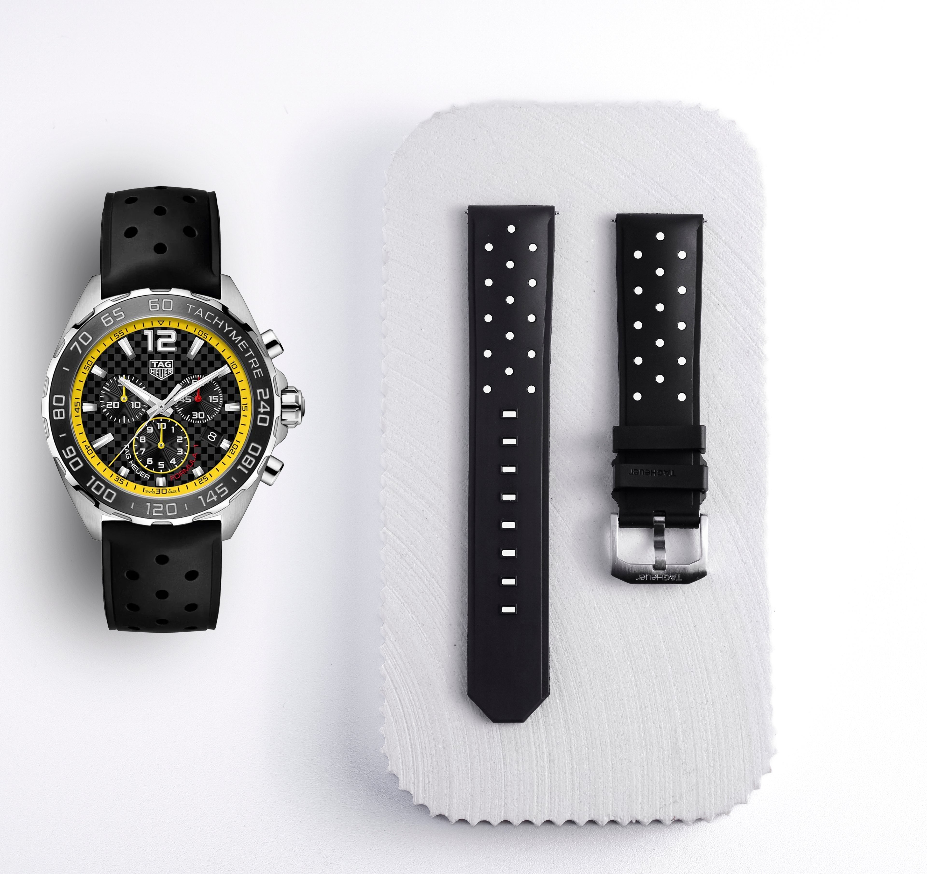 Tag Heuer F1 Black Rubber Strap | 21.5mm | FT8024/BT0724