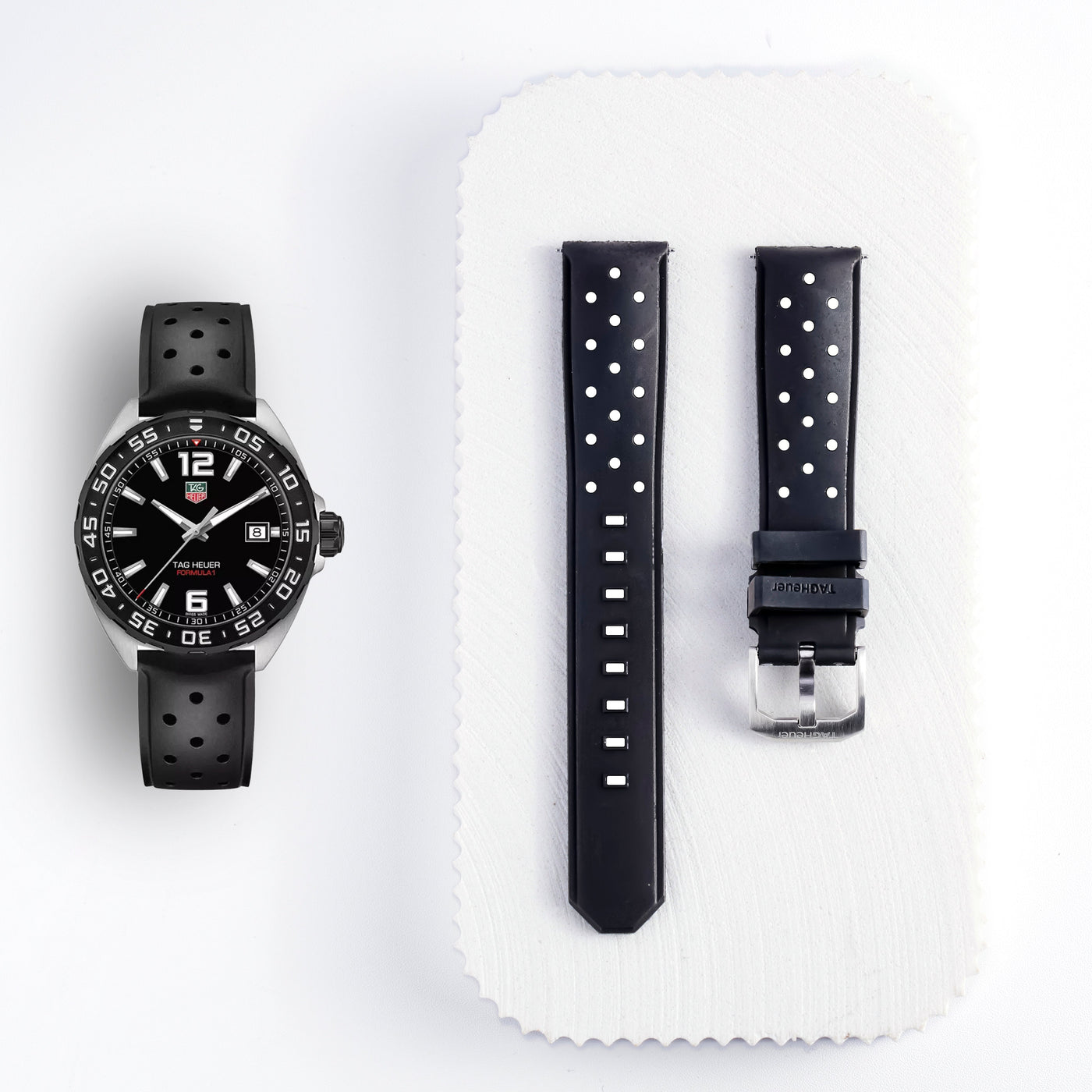 Formula 1 Rubber Strap | 19.5mm Black | FT8023 BT0725