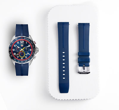 Formula 1 Red Bull Racing Blue Rubber Strap | 21.5mm | FT8052