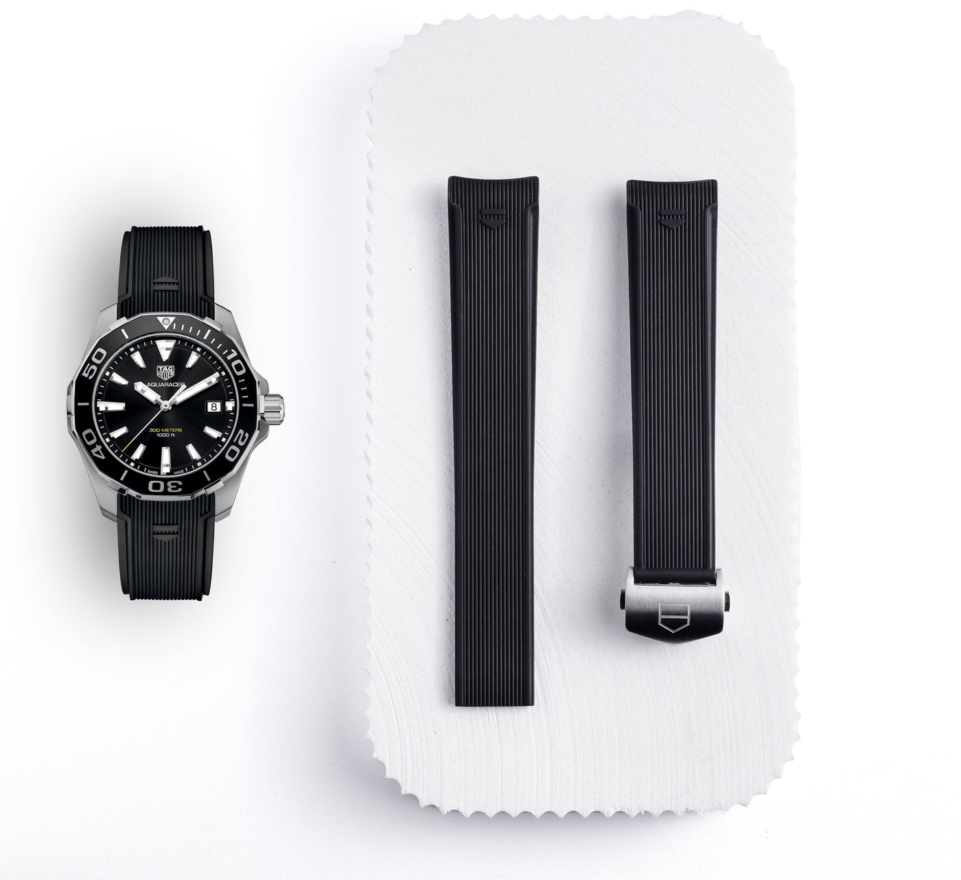 Aquaracer Rubber Strap | 20mm Black | FT6151 WAY211 WBD211