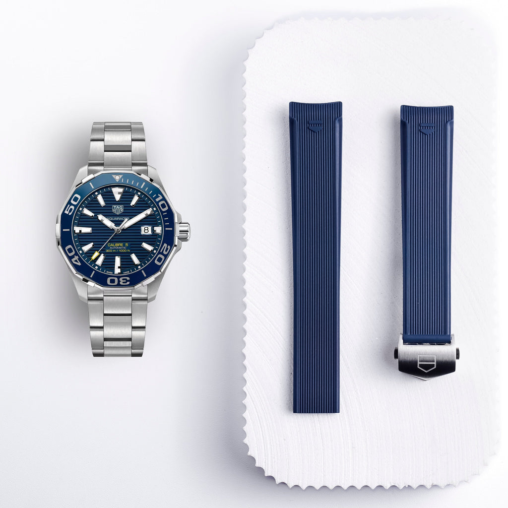 Aquaracer Rubber Strap | 20.5mm Blue | FT6155 WAY211C