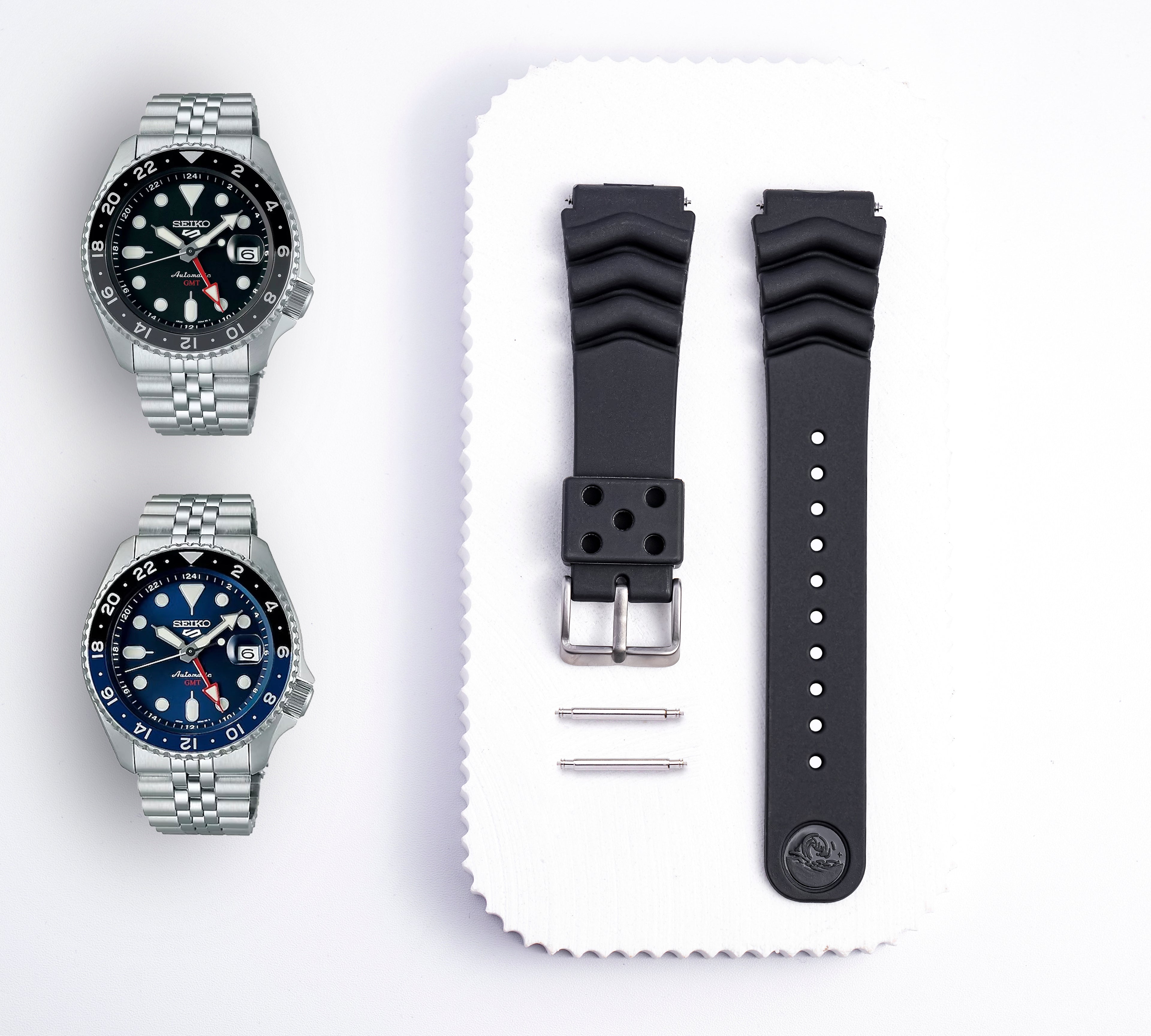 Scuba Diver Silicone Strap | 22mm Black | Z22 4FY8JZ | SKX Models