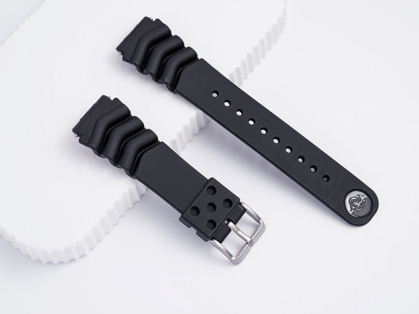 Scuba Diver Silicone Strap | 22mm Black | Z22 4FY8JZ | SKX Models