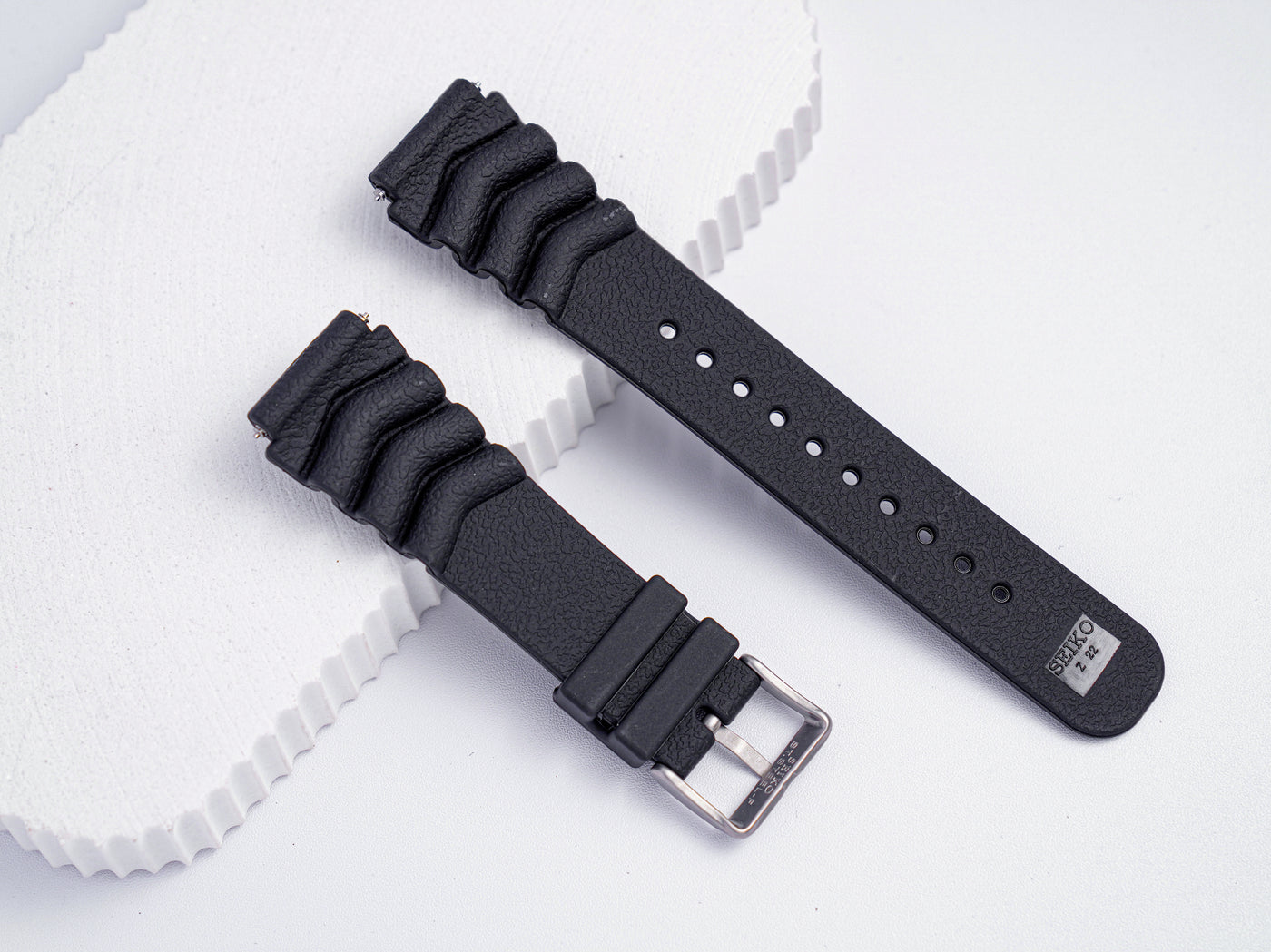 Scuba Diver Silicone Strap | 22mm Black | Z22 4FY8JZ | SKX Models