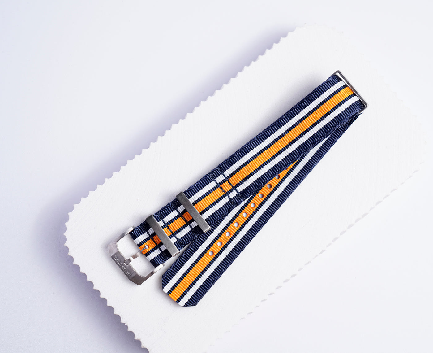 Formula 1 Fabric Strap | 21mm Blue Grey Orange | FC8196