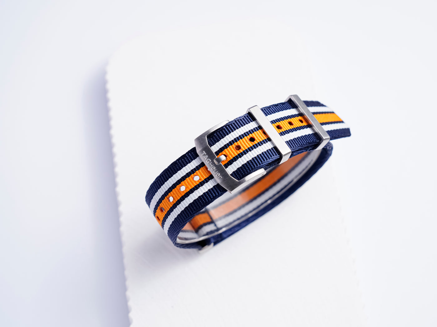 Formula 1 Fabric Strap | 21mm Blue Grey Orange | FC8196