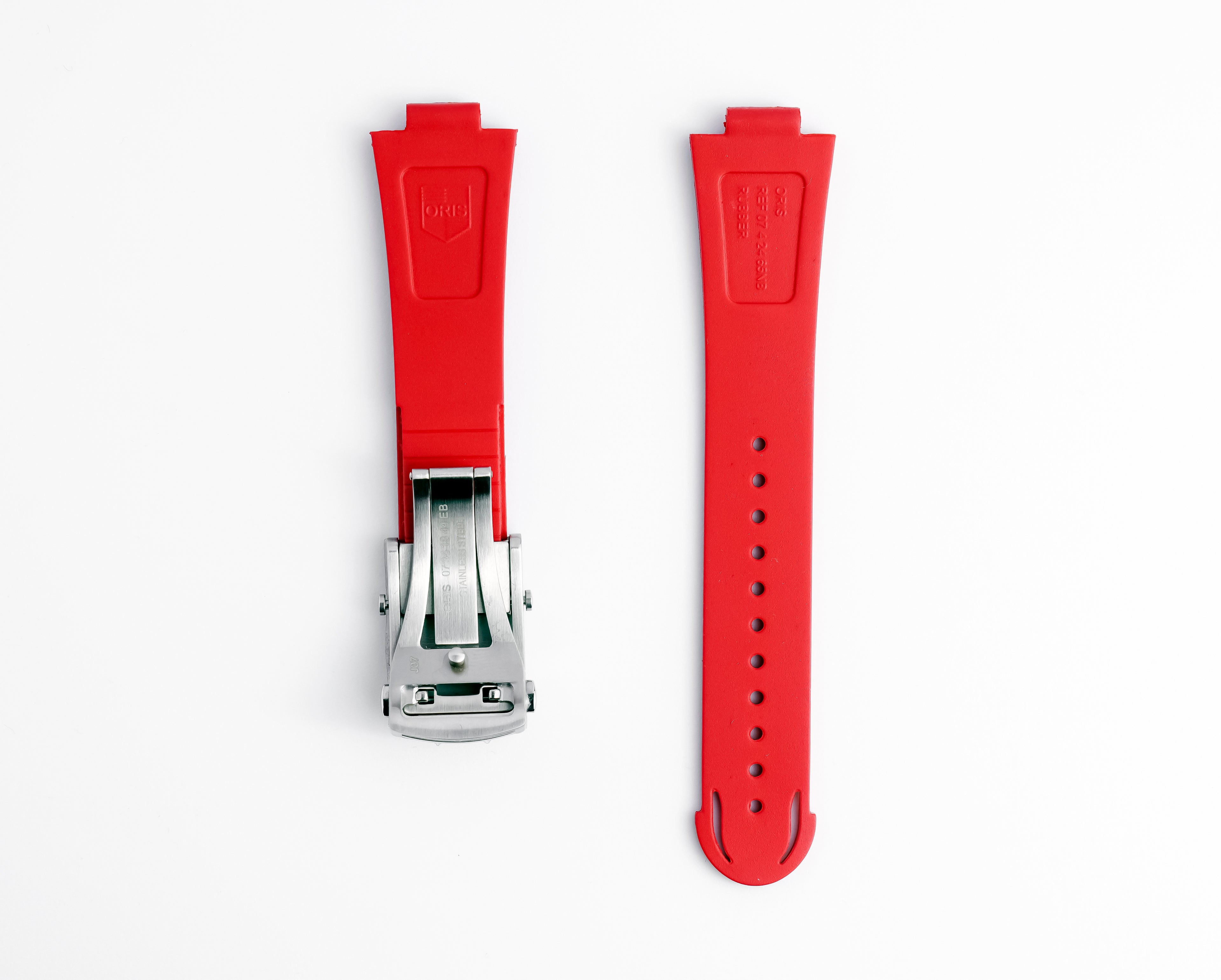 Aquis Rubber Strap | 24mm Red | 07 4 24 66EB | Model 7730