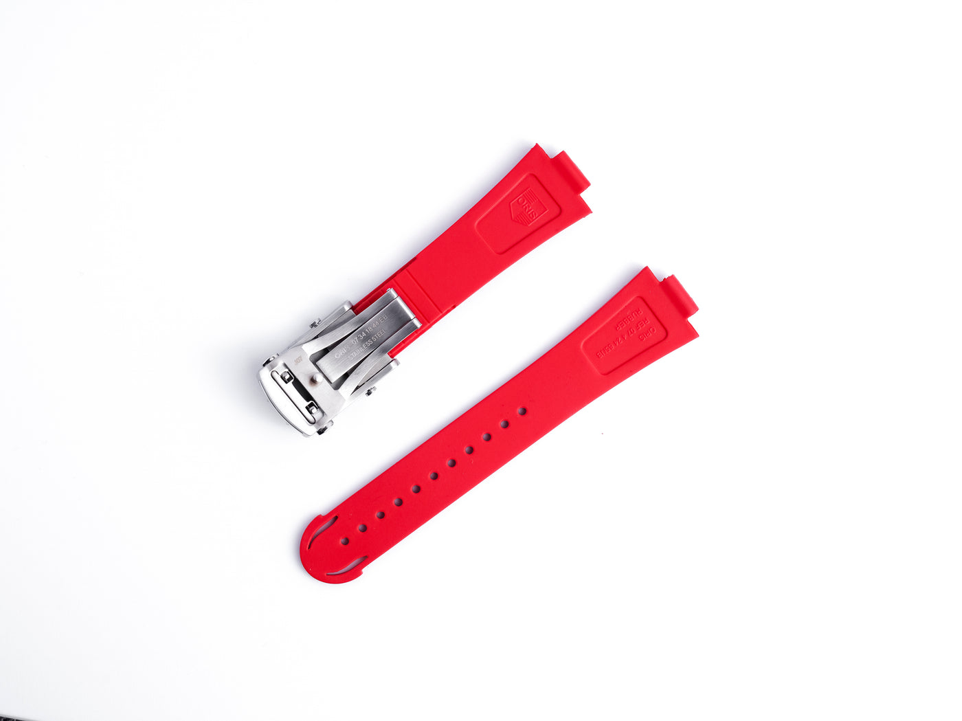 Aquis Rubber Strap | 24mm Red | 07 4 24 66EB | Model 7730