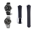 Aquis Rubber Strap | 24mm Black | 07 4 24 | 7730 7733 7743 7754