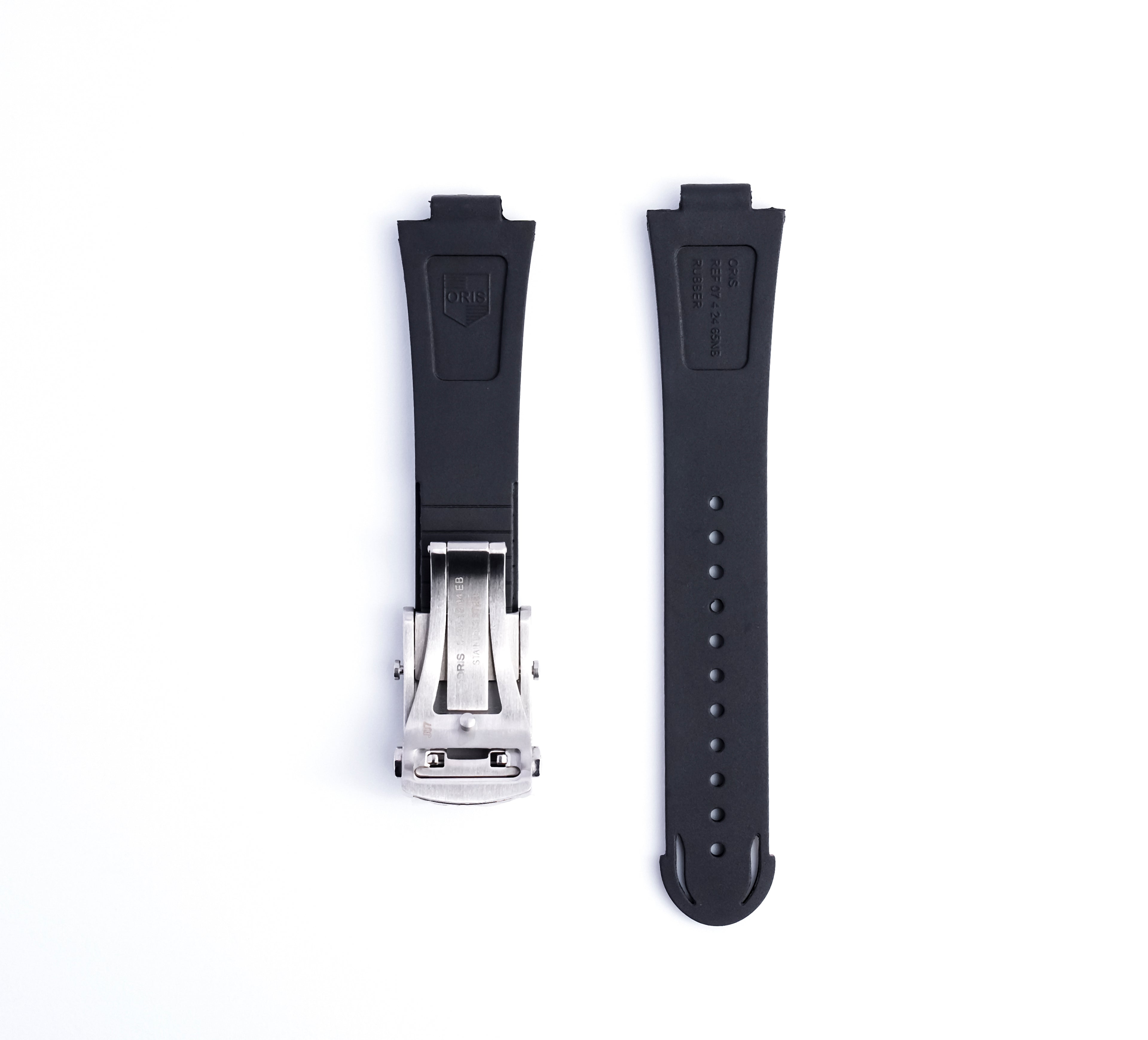 Aquis Rubber Strap | 24mm Black | 07 4 24 | 7730 7733 7743 7754