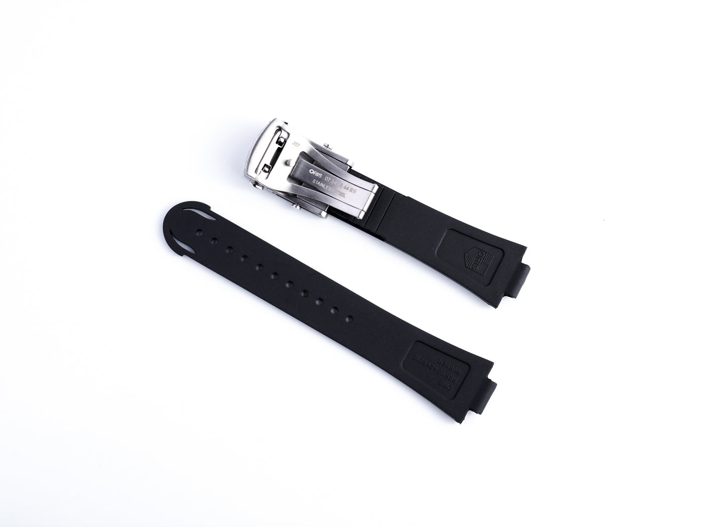 Aquis Rubber Strap | 24mm Black | 07 4 24 | 7730 7733 7743 7754