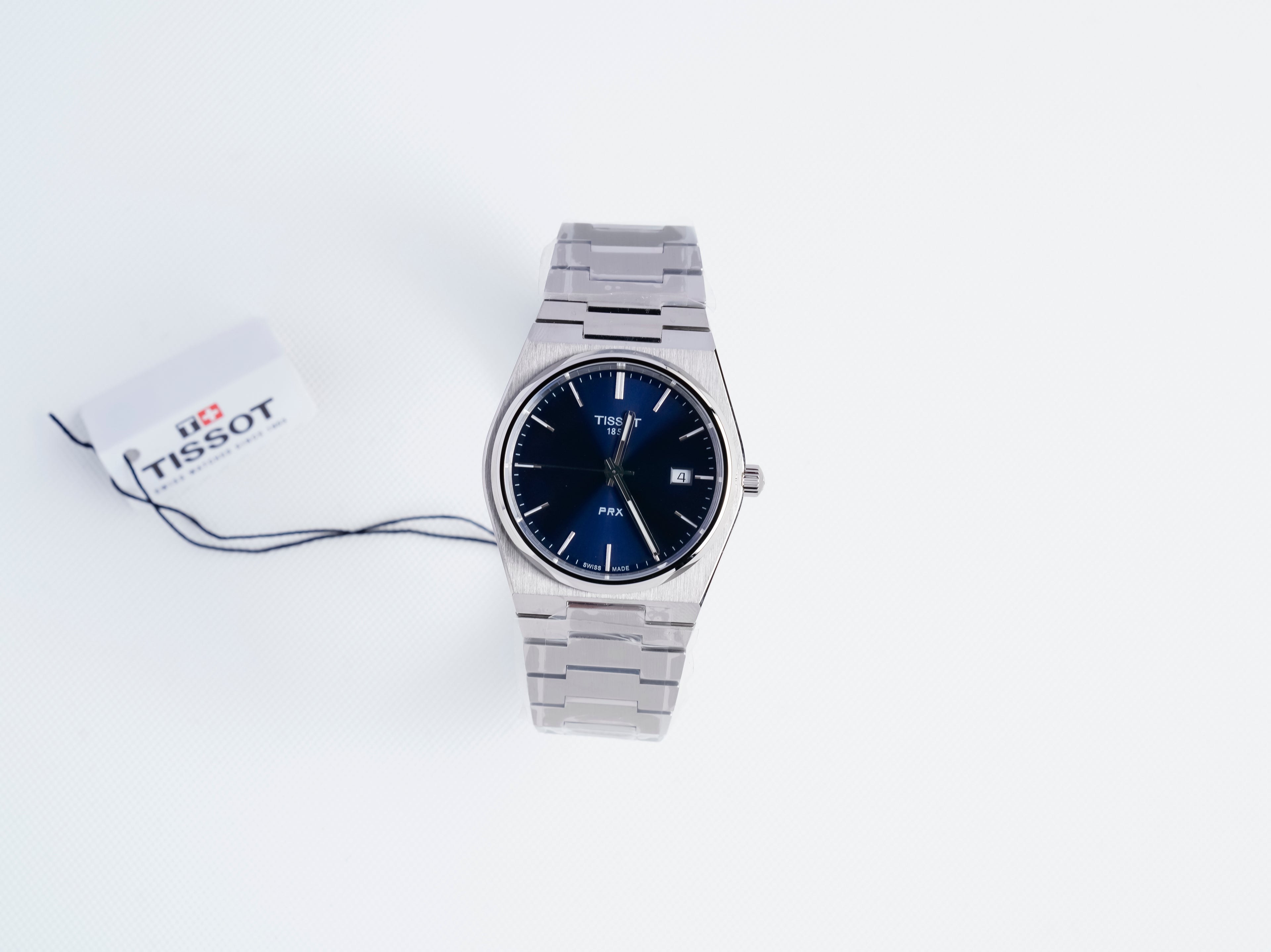 Tissot T-Classic PRX 40mm Quartz Blue Dial Men Watch T1374101104100