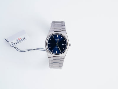 Tissot T-Classic PRX 40mm Quartz Blue Dial Men Watch T1374101104100