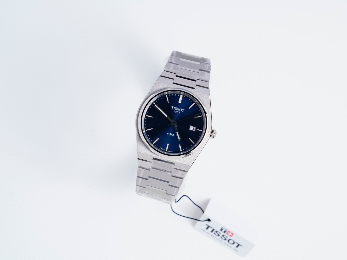 Tissot T-Classic PRX 40mm Quartz Blue Dial Men Watch T1374101104100