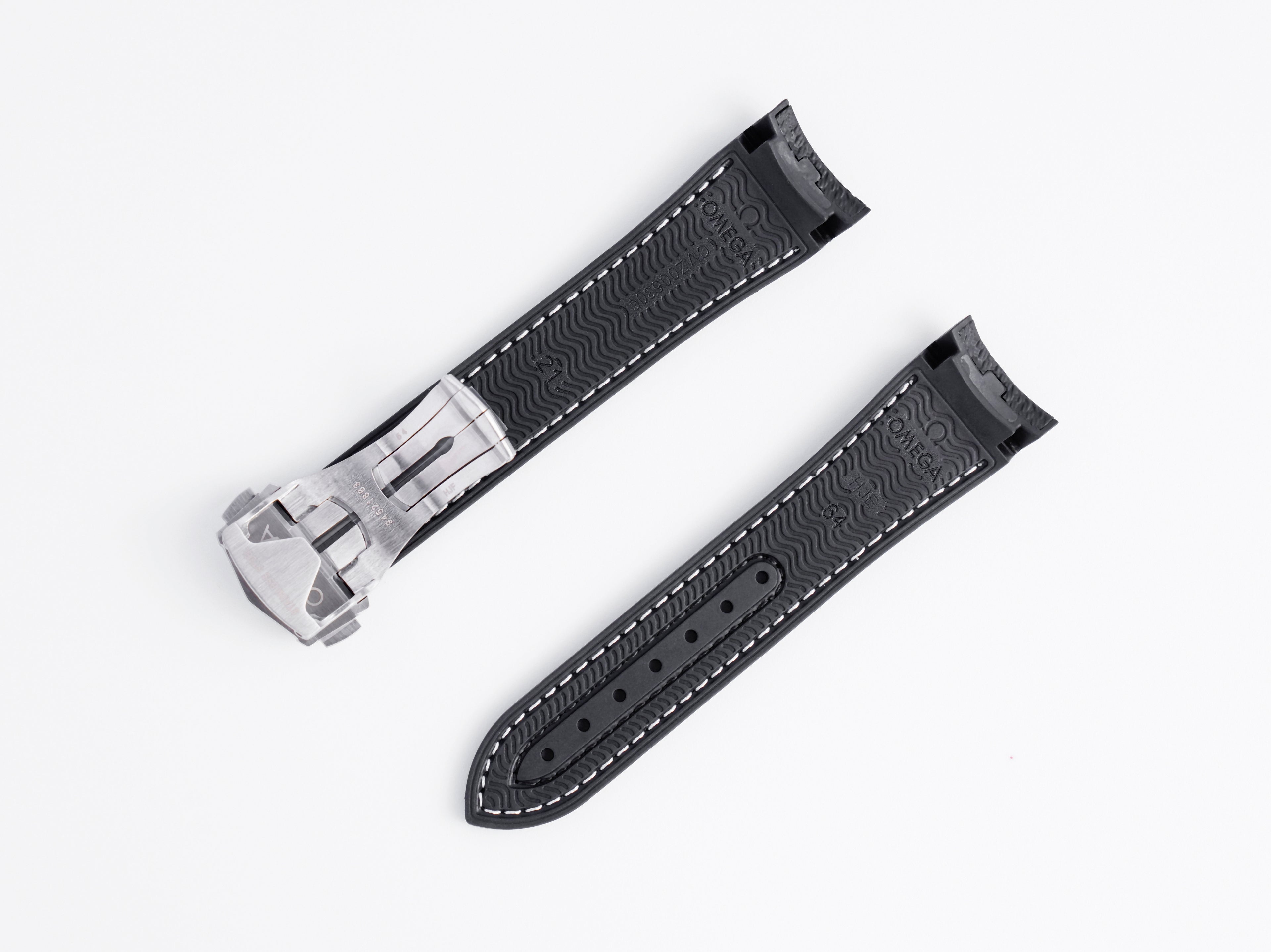 Seamaster Planet Ocean Black Rubber Strap | 21mm | CVZ005306