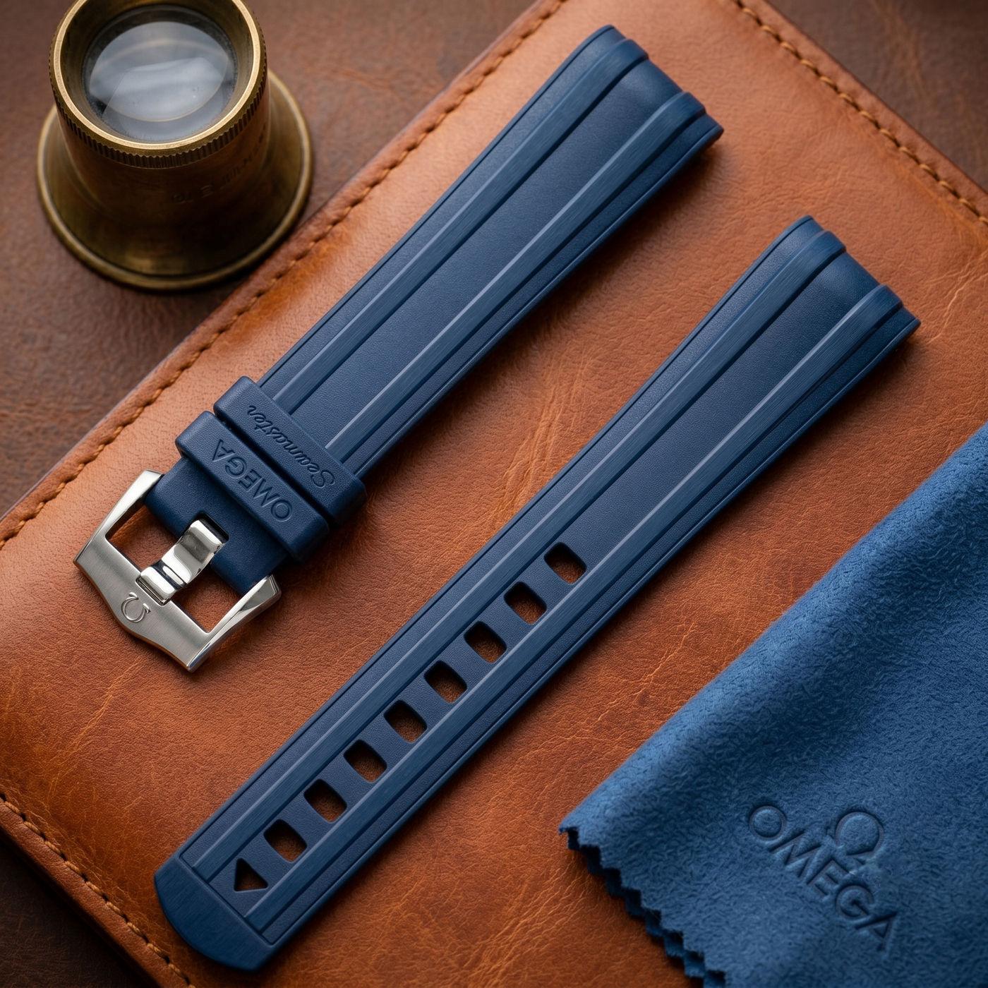 Seamaster 300M Blue Rubber Strap | 20mm | 032CVZ010127
