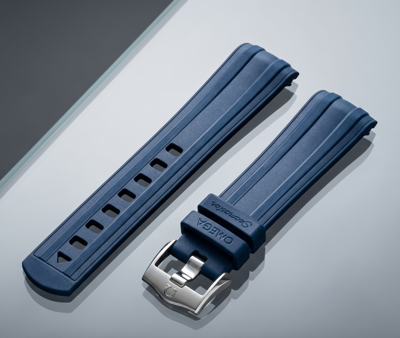Seamaster 300M Blue Rubber Strap | 20mm | 032CVZ010127