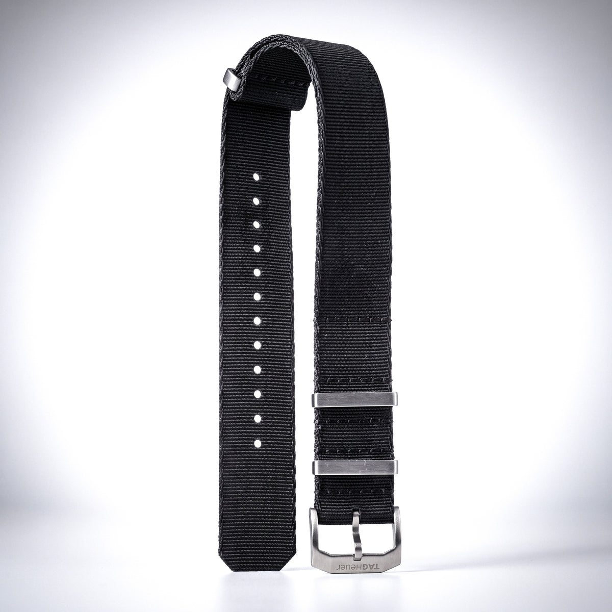 TAG Heuer Formula 1 Black Ballistic Nylon NATO Strap 22mm | Genuine OEM FC8198