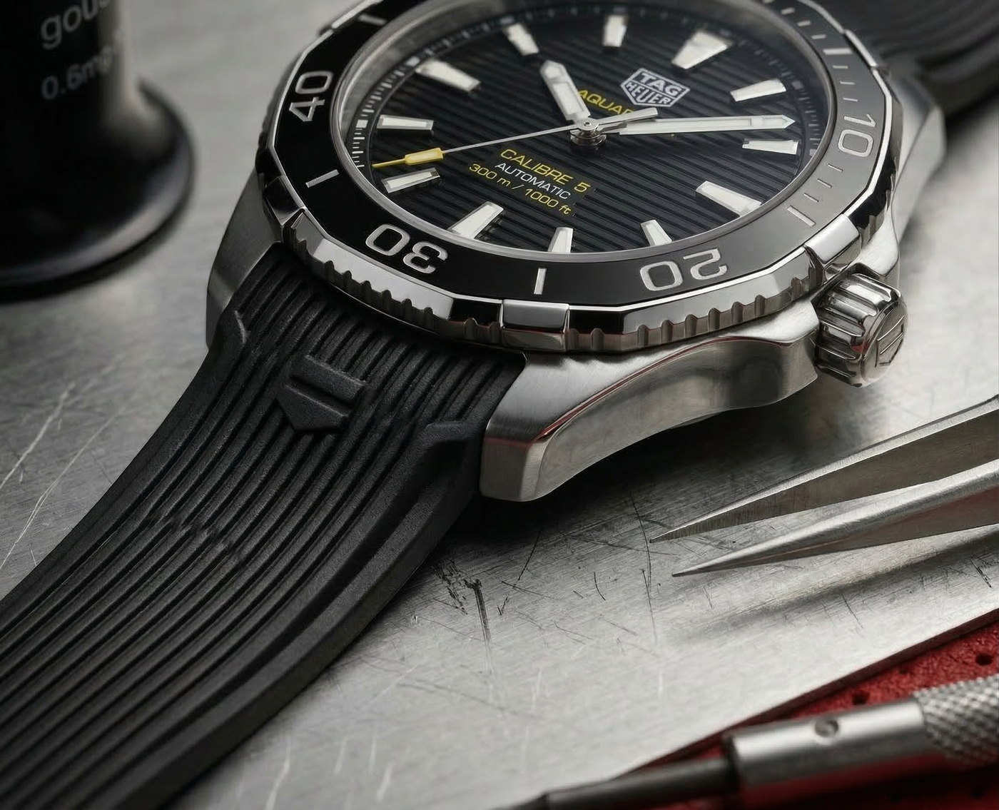 Aquaracer Rubber Strap | 20mm Black | FT6151 WAY211 WBD211