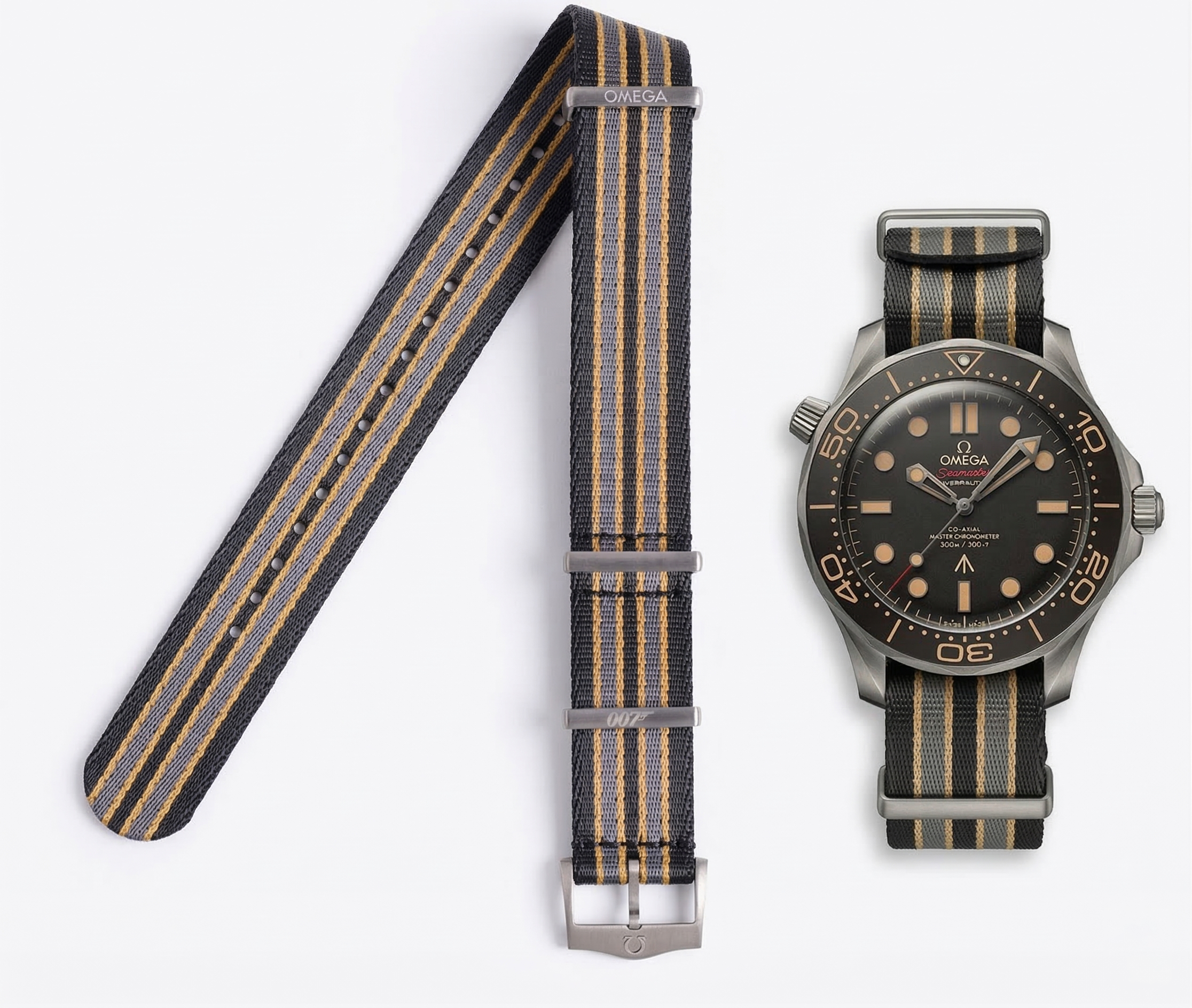 Seamaster James Bond NTTD Polyamide Fabric Strap | 031CWZ014739 | 20mm