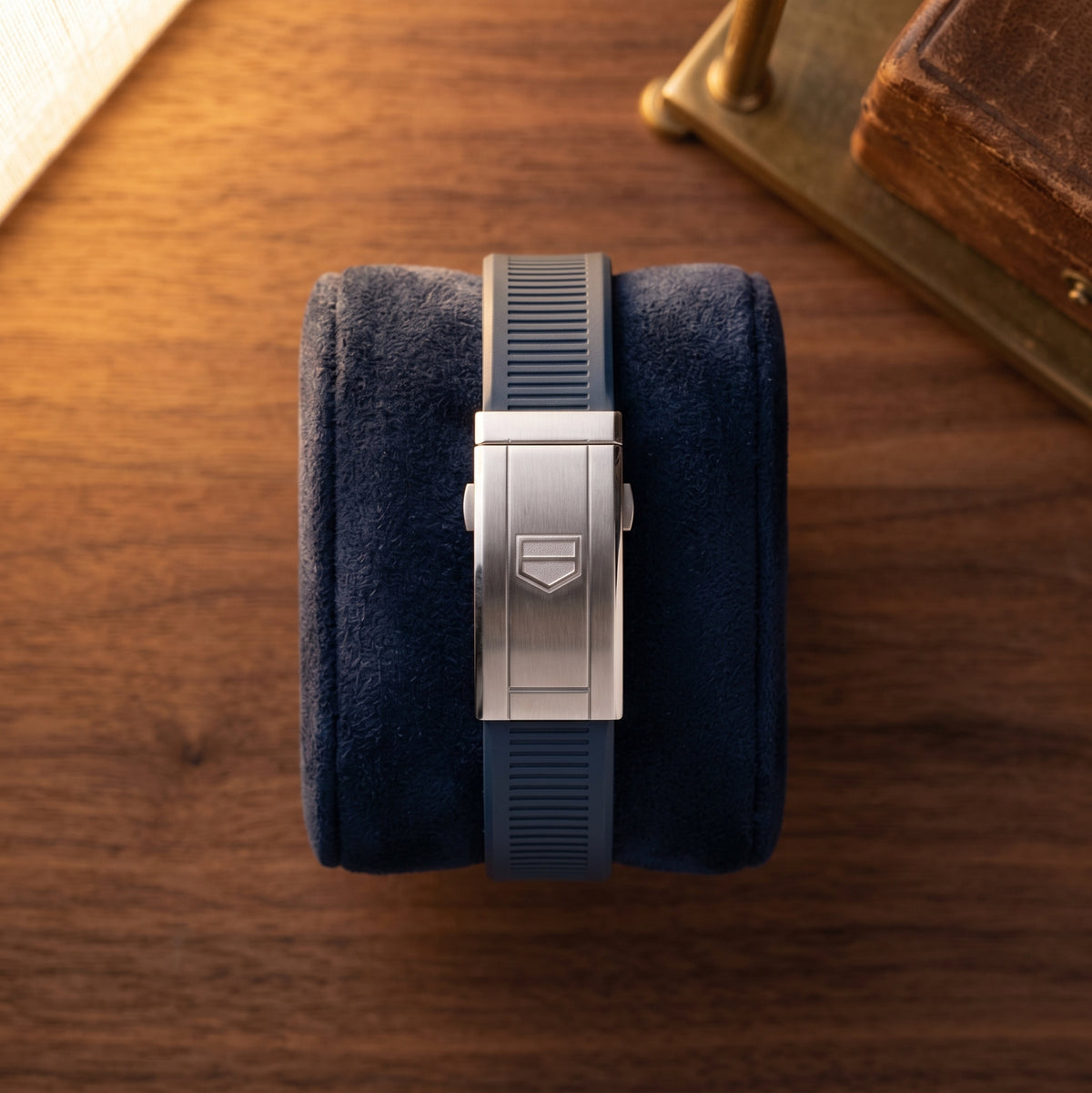TAG Heuer Aquaracer Professional 300 GMT 43mm Blue Rubber 21.5mm Strap | Genuine OEM FT6198 / FC5099