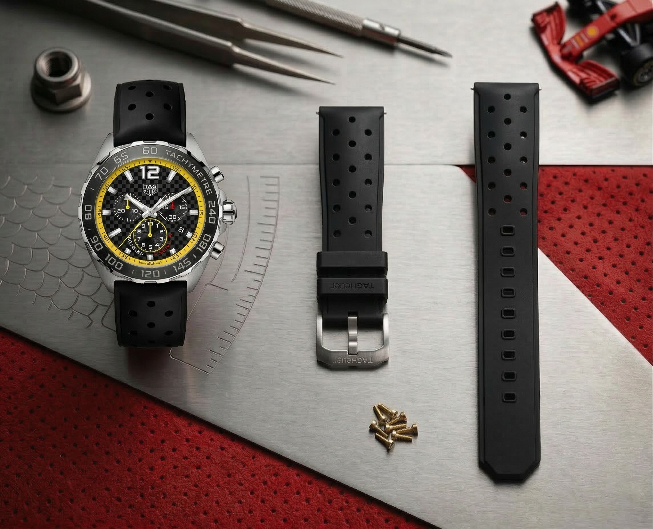 Tag Heuer F1 Black Rubber Strap | 21.5mm | FT8024/BT0724