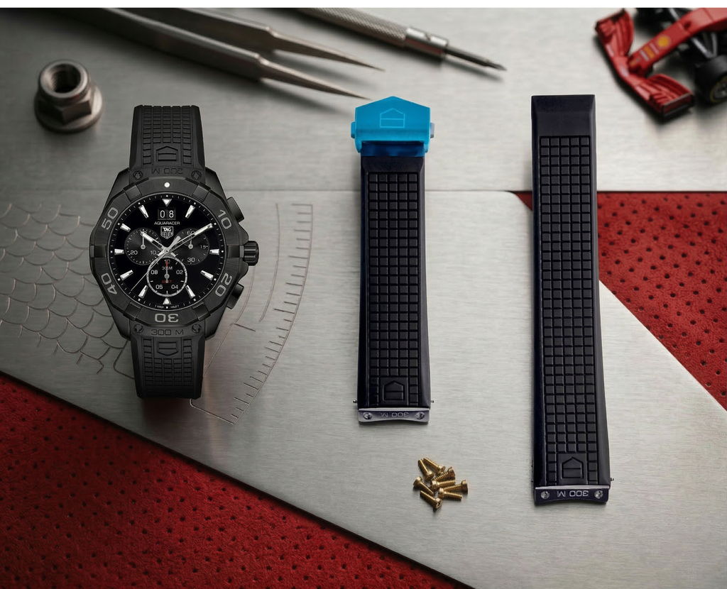 Aquaracer Black Rubber Strap | 21.5mm | FT6041