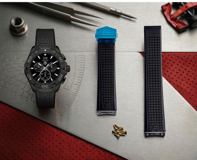 Aquaracer Black Rubber Strap | 21.5mm | FT6041