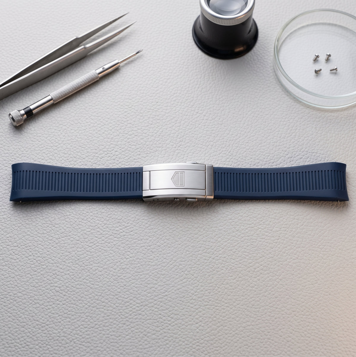 TAG Heuer Aquaracer Professional 300 GMT 43mm Blue Rubber 21.5mm Strap | Genuine OEM FT6198 / FC5099