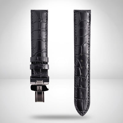 Tissot Le Locle 19mm PRC 200 Black Alligator-Embossed Leather Strap | OEM T852013405