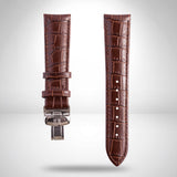Tissot Gentleman 21mm Brown Leather Strap & Butterfly Clasp | OEM T852035975