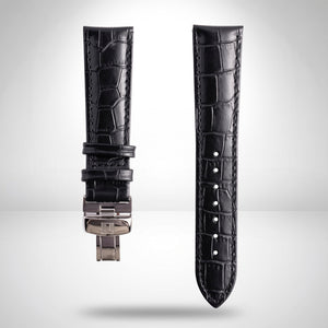 Tissot Gentleman 21mm Black Leather Strap & Butterfly Clasp | OEM T852041858