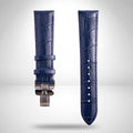 Tissot Gentleman 21mm Blue Leather Strap & Butterfly Clasp | OEM T852041857