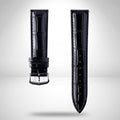 Cartier Black Alligator-Embossed Calfskin Strap 20mm with Tang Buckle | Genuine OEM KD1LSK96