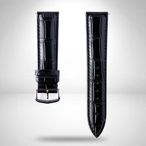 Cartier Black Alligator-Embossed Calfskin Strap 20mm with Tang Buckle | Genuine OEM KD1LSK96