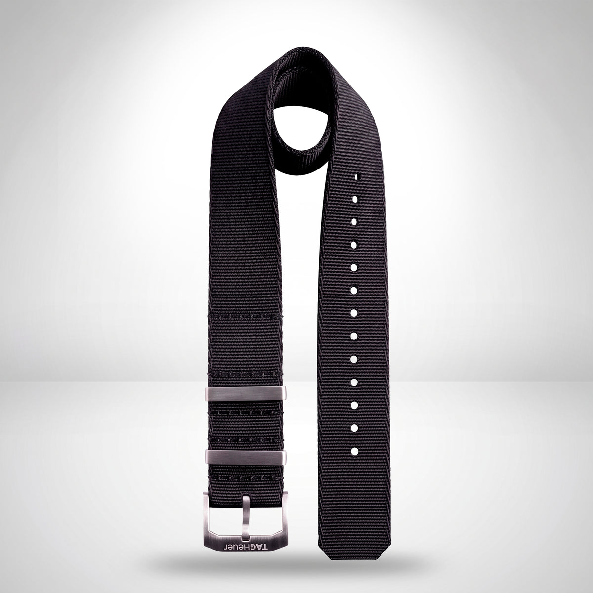 TAG Heuer Formula 1 Black Ballistic Nylon NATO Strap 22mm | Genuine OEM FC8198