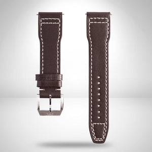 IWC Schaffhausen Brown Santoni Calfskin Pilot Strap 20mm with Tang Buckle | Genuine OEM E06165