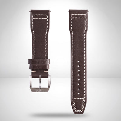 IWC Schaffhausen Brown Santoni Calfskin Pilot Strap 20mm with Tang Buckle | Genuine OEM E06165