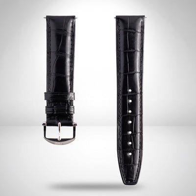 IWC Schaffhausen Portofino Black Genuine Alligator Leather Strap 20mm | Genuine OEM 35804