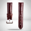 Panerai Luminor Marina 44mm Dark Brown Alligator Leather Strap 24mm with Brushed Pre-V Buckle | Genuine OEM