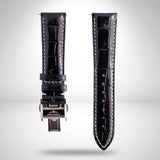 Longines Master Collection Black Genuine Alligator Leather Strap 21mm | Genuine OEM L682119979 / L639119706