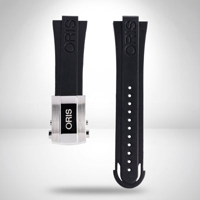 Oris Aquis Date 43mm Black Rubber Strap + Clasp | Genuine OEM 07 4 26 34EB