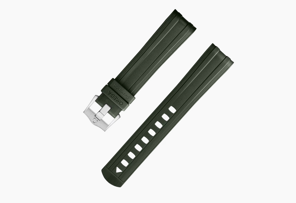 Seamaster Diver 300M Green Rubber Strap | 20mm | 032Z017210