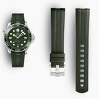 Seamaster Diver 300M Green Rubber Strap | 20mm | 032Z017210