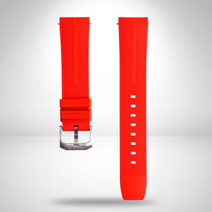 TAG Heuer Formula 1 Red Rubber Strap 21.5mm | Genuine OEM BT0744 FT8055